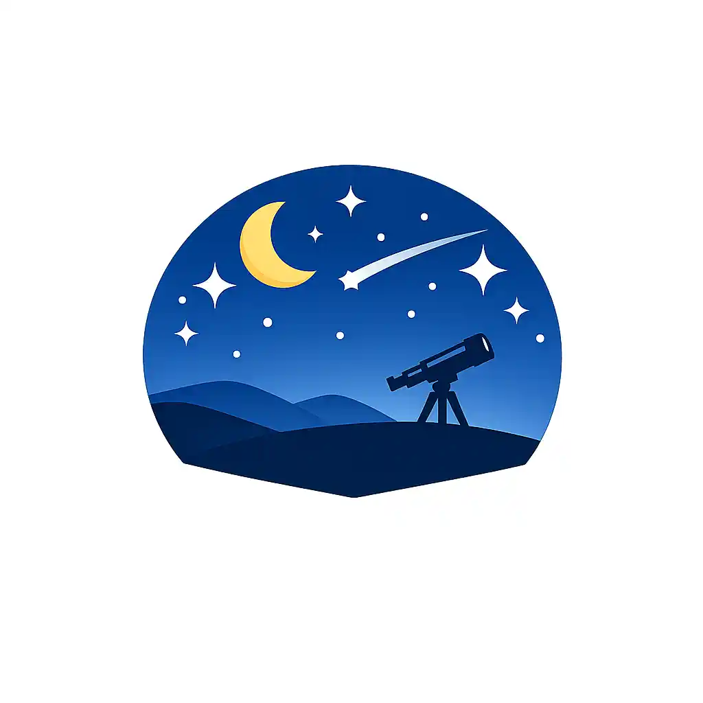 Űrhajós sziluettje a sötétkék Holdon