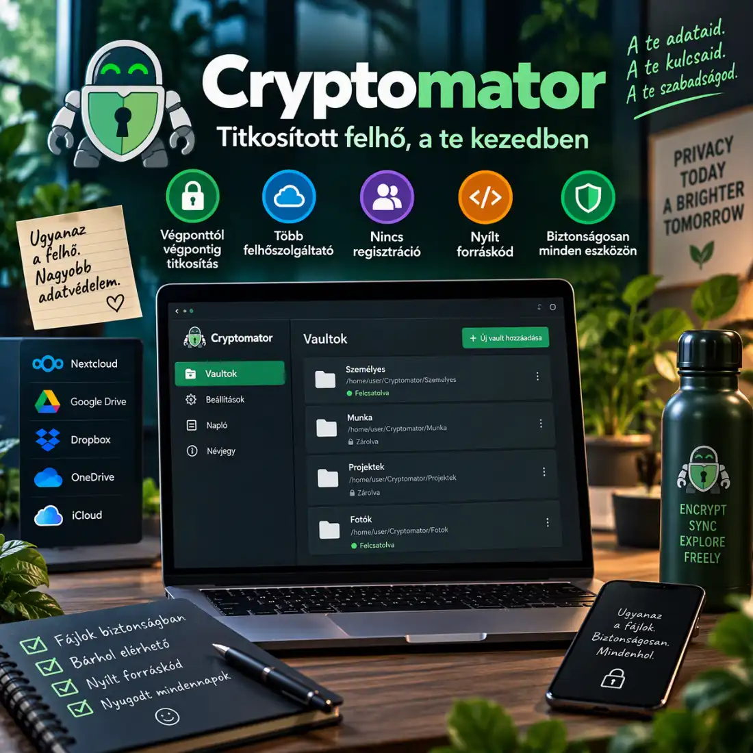 Cryptomator: Privát fájlok védelme egyszerűen