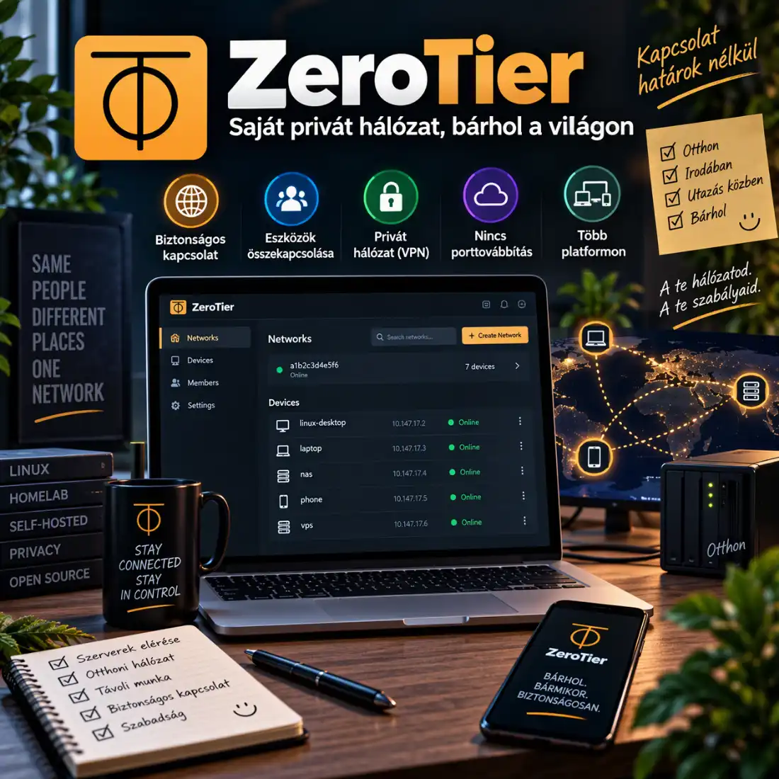 ZeroTier: Modern VPN alternatíva privát hálózatokhoz