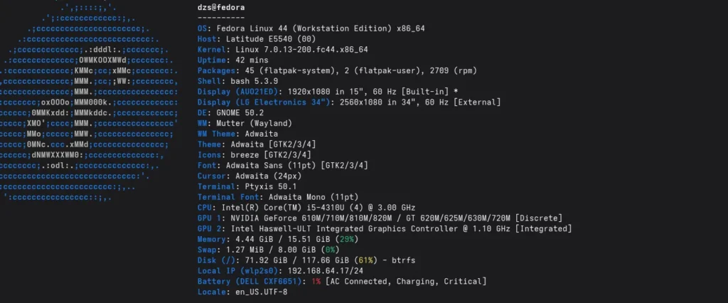 Fedora Linux egy 12 éves laptopon. Meglepő, mire képes 2026-ban. 1 A Fedora Linux nyílt forráskódú operációs rendszerhez kapcsolódó kép.