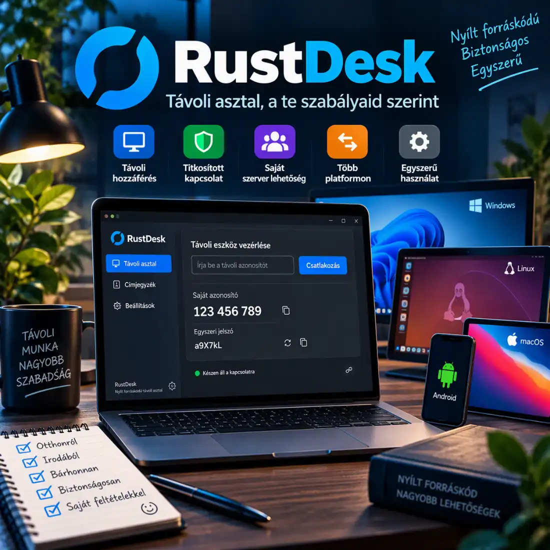 RustDesk: az open source távoli asztal alkalmazás, amelyre érdemes odafigyelni