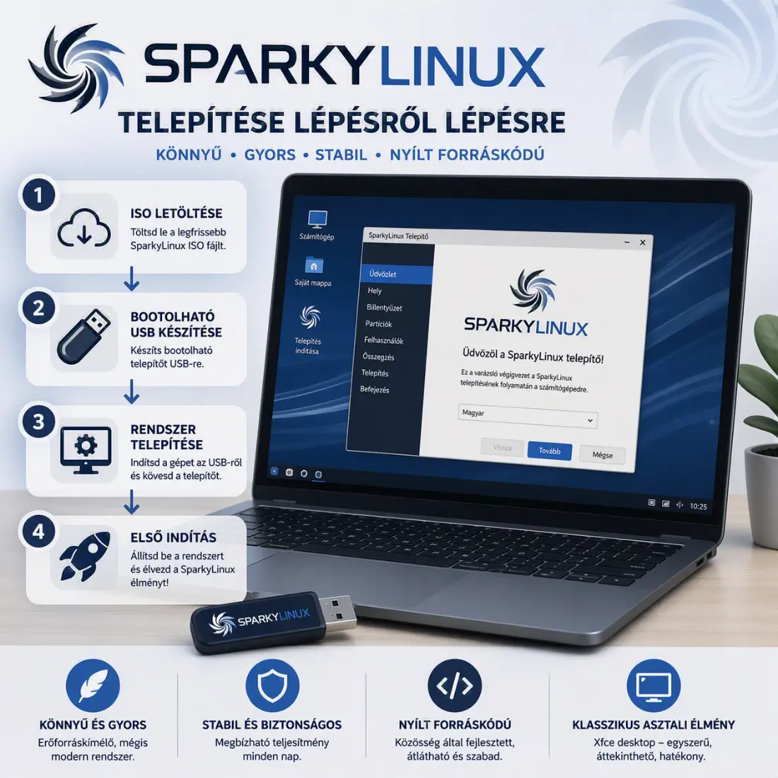 Sparky Linux telepítése lépésről lépésre: így telepítheted régebbi gépre is